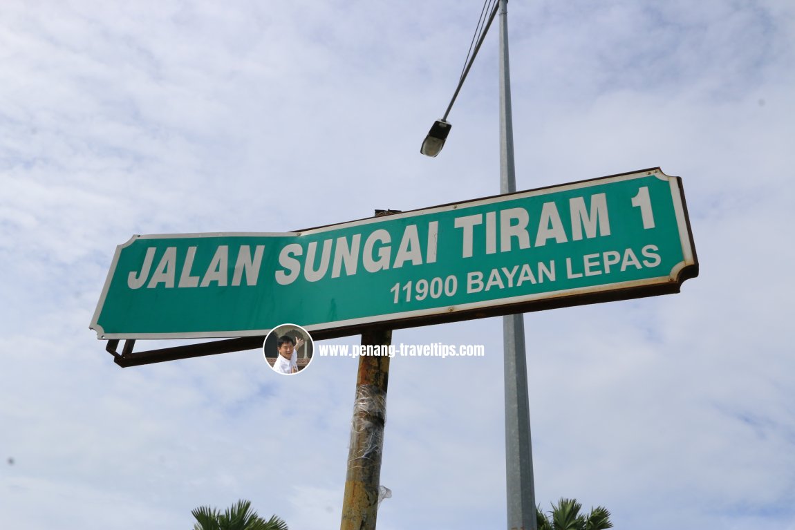 Jalan Sungai Tiram 1 roadsign