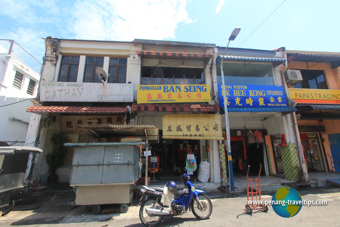 Shophouses along Kuala Kangsar Road, Penang