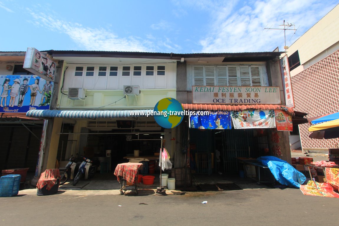 Shophouses along Kuala Kangsar Road, Penang