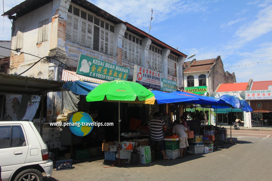 Shophouses along Kuala Kangsar Road, Penang