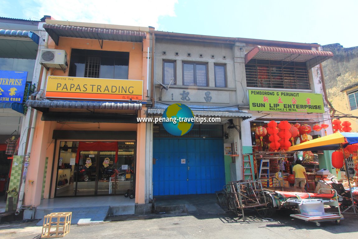 Shophouses along Kuala Kangsar Road, Penang