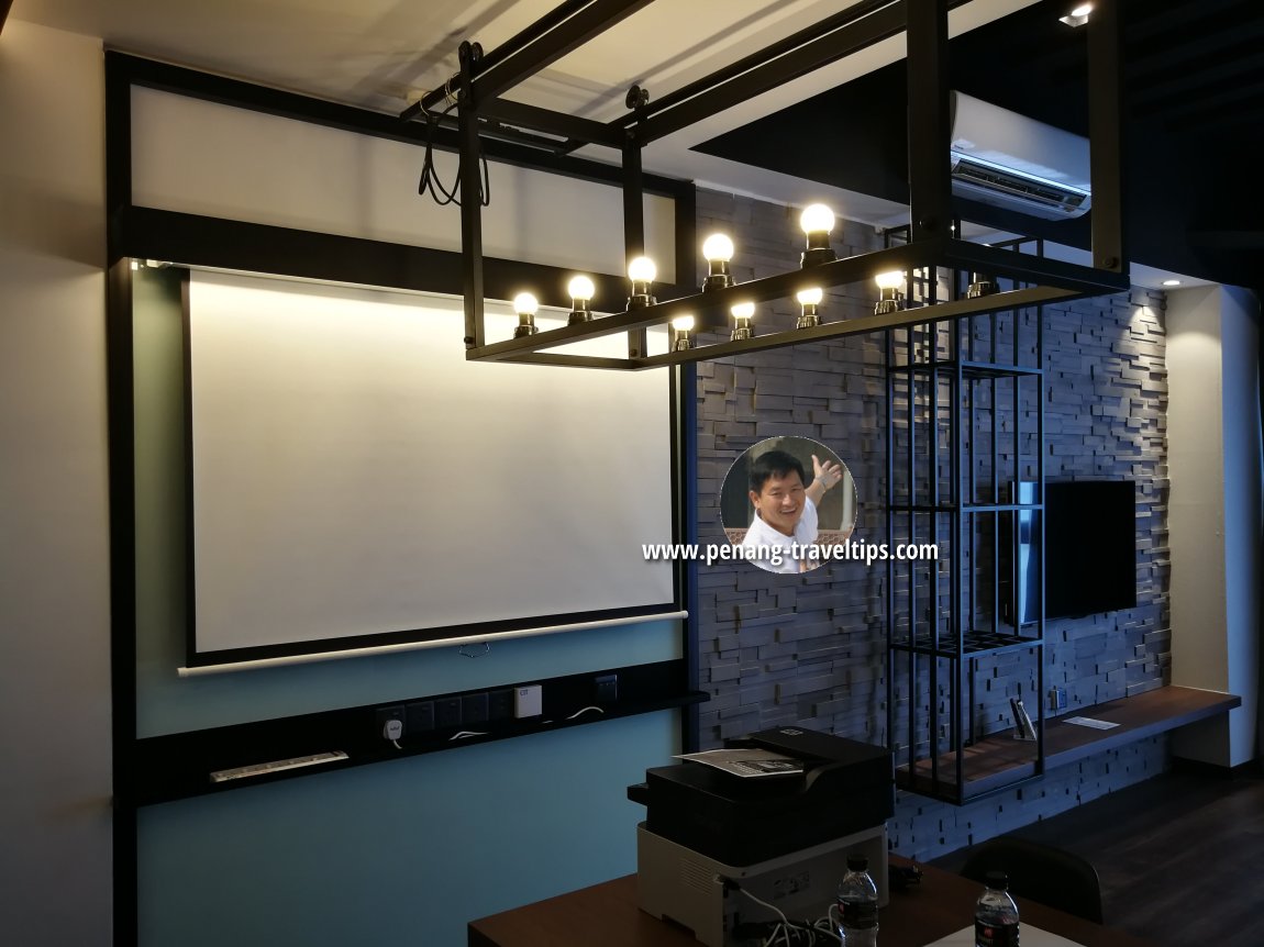 Projector screen, Classic Business Suite, The Granite Luxury Hotel