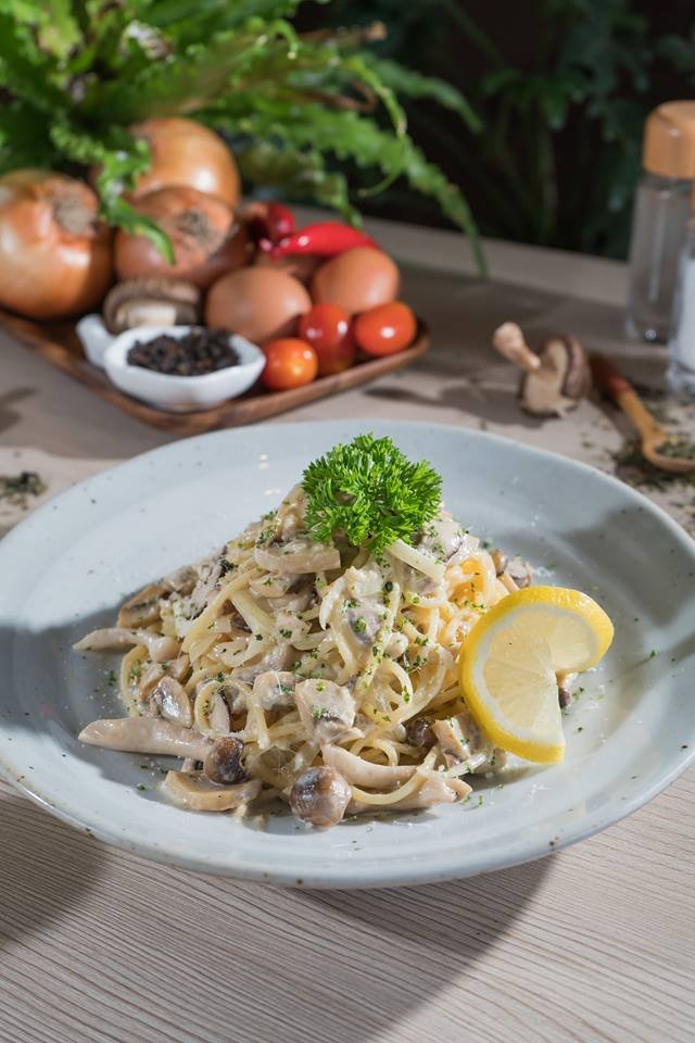 Vege Carbonara @ Mellowcup Cafe