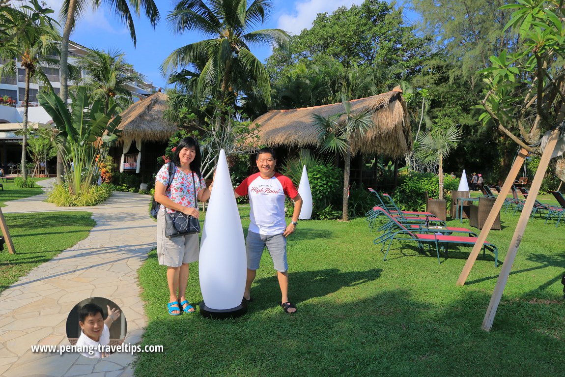 Enjoying the grounds of PARKROYAL Penang Resort