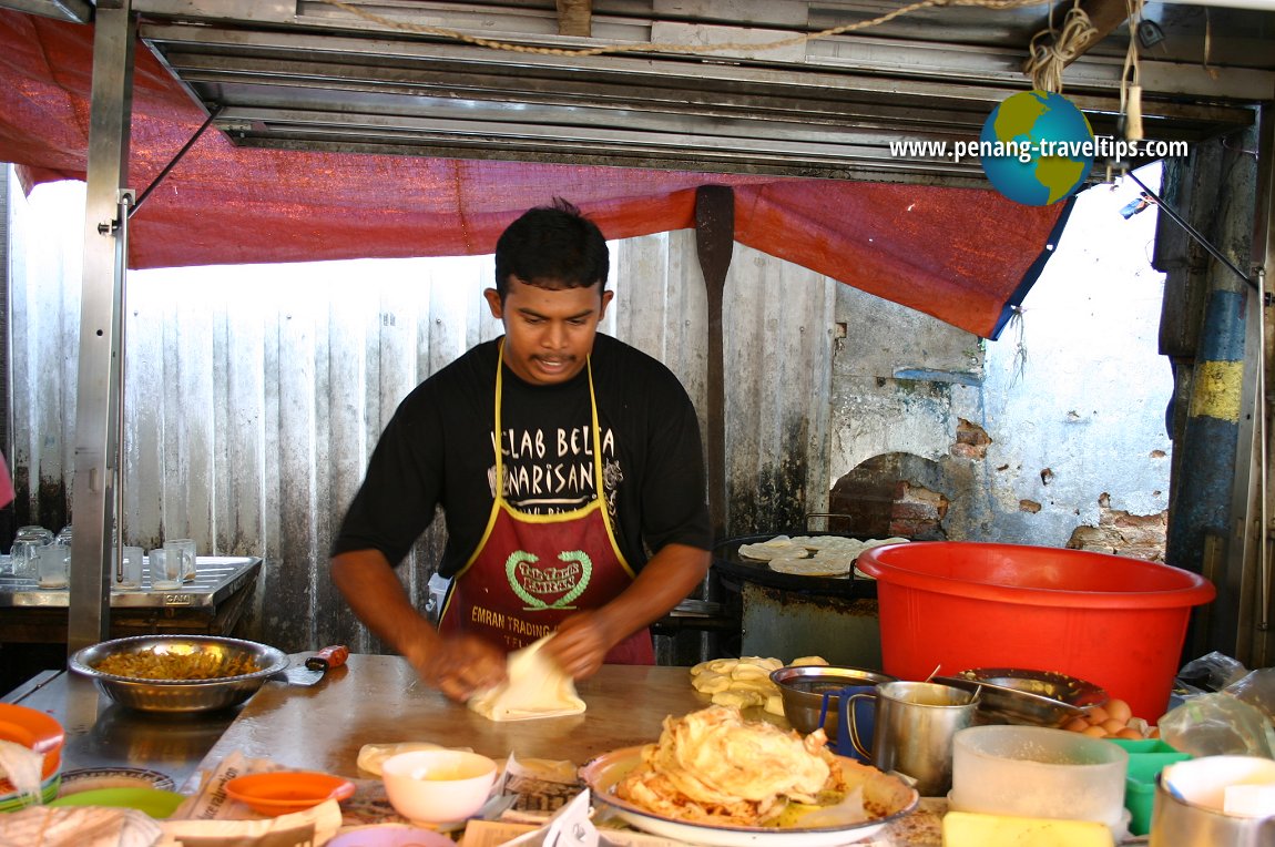 Making roti canai