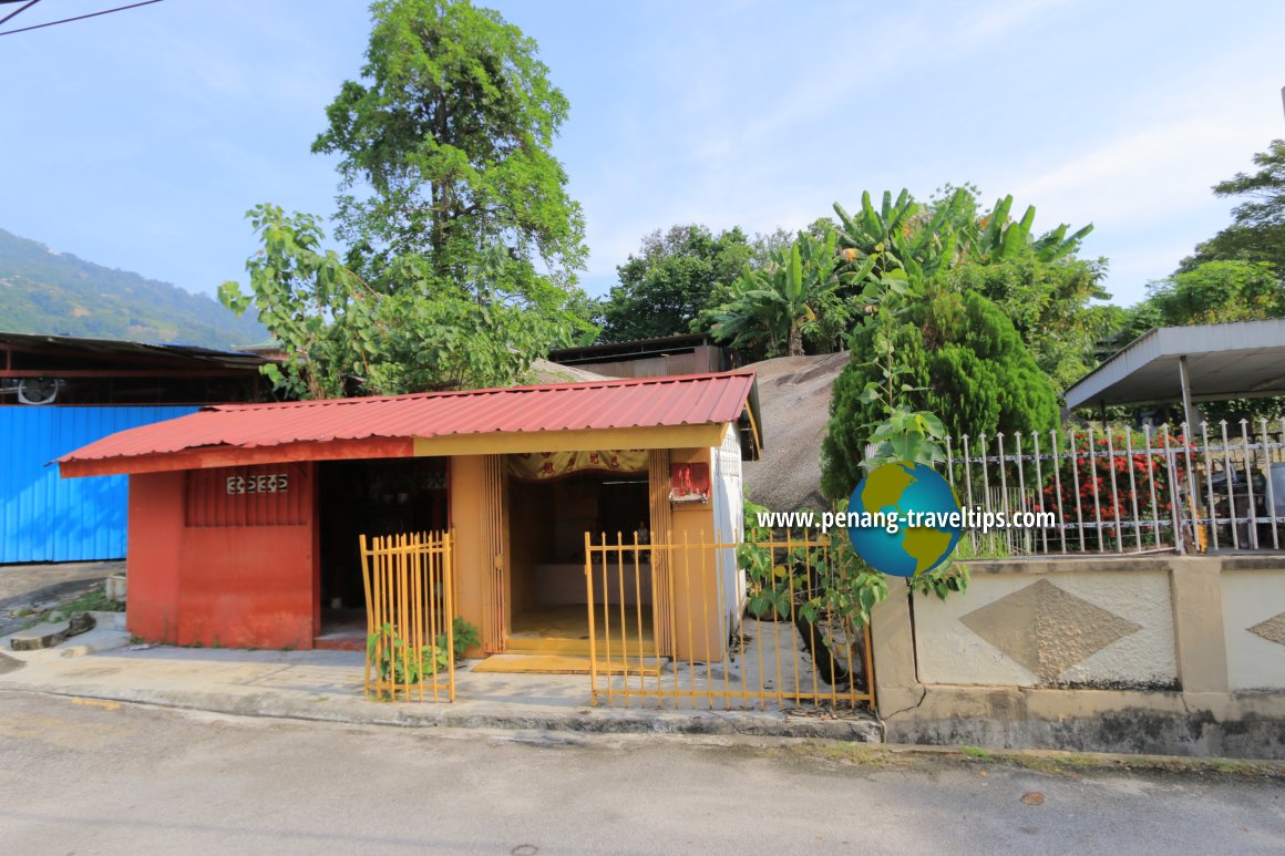 Shrines in front of Batu Perempuan