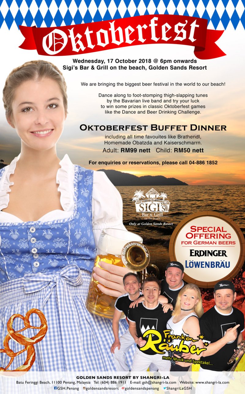 Oktoberfest at Golden Sands Resort's Sigi's Bar & Grill