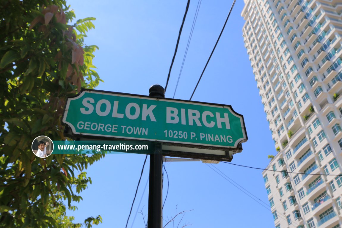 Solok Birch roadsign