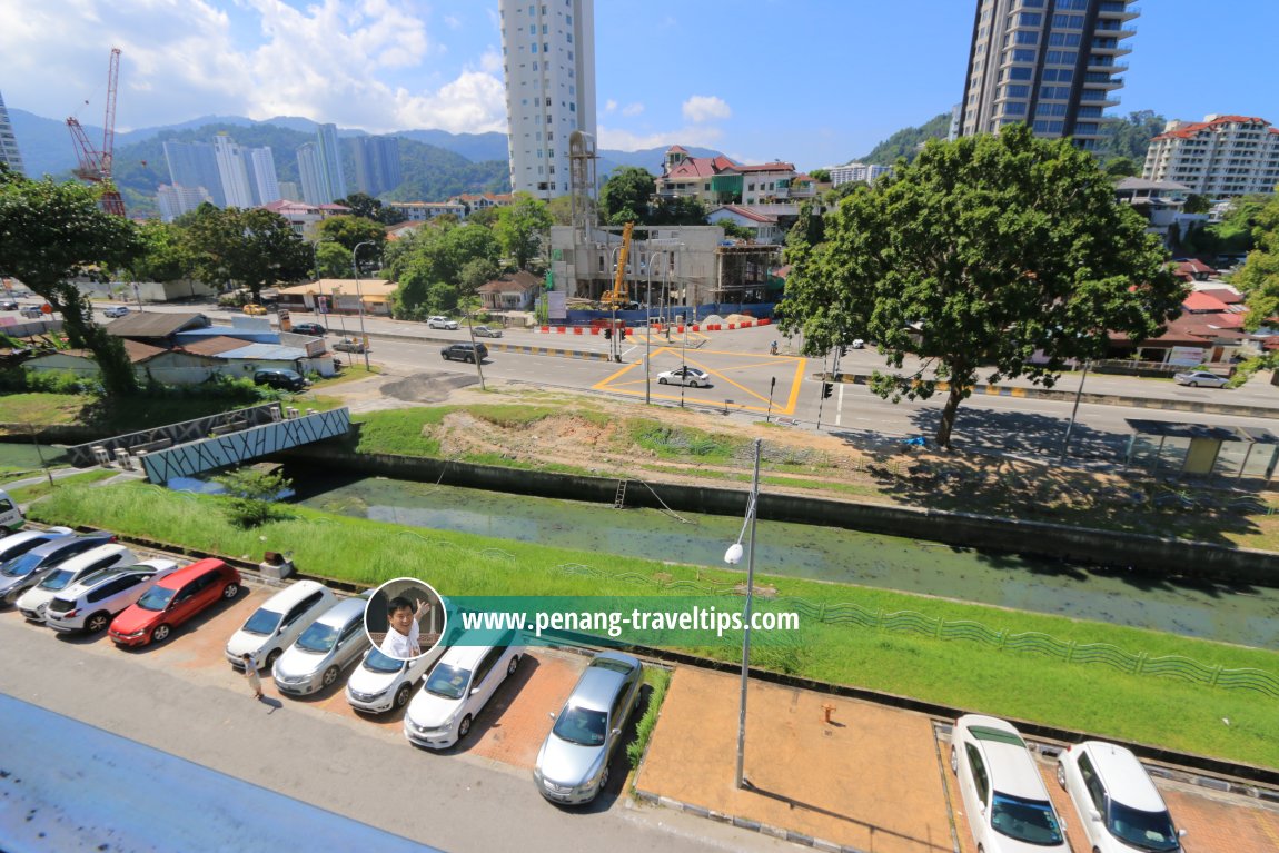 Canalised portion of Sungai Balik Batu at Vantage, Tanjong Tokong