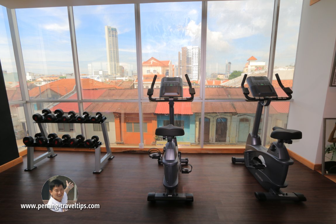 The gym at Urban H Hotel