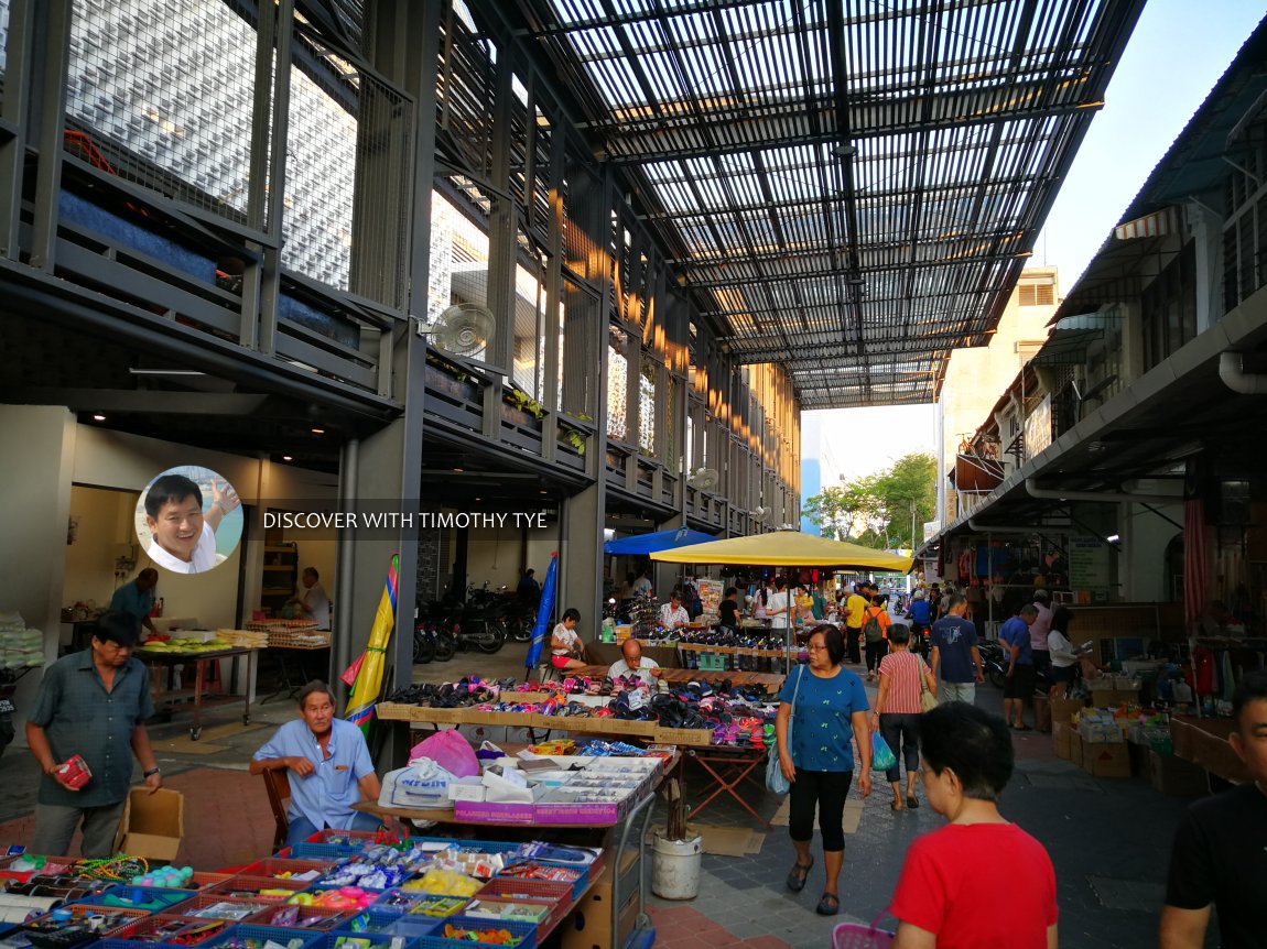 The canopy installed over Chowrasta Road