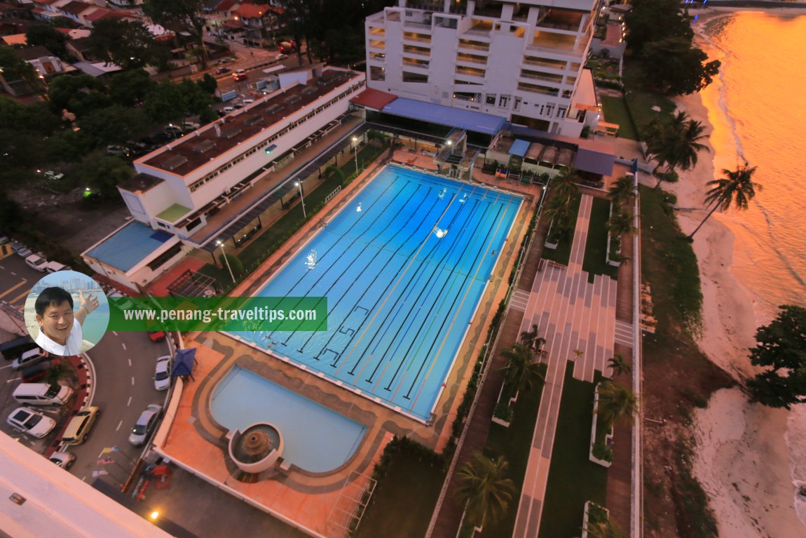 The swimming pool at the Chinese Swimming Club