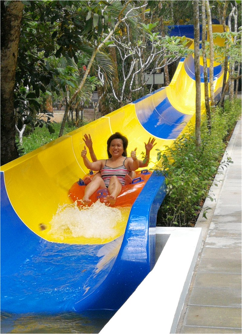 World longest tube water slide at ESCAPE Theme Park