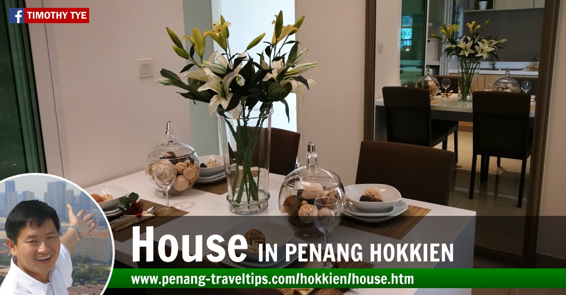 Parts of the house in Penang Hokkien