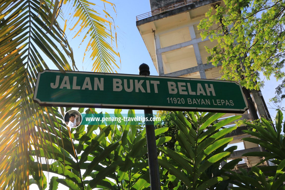 Jalan Bukit Belah roadsign