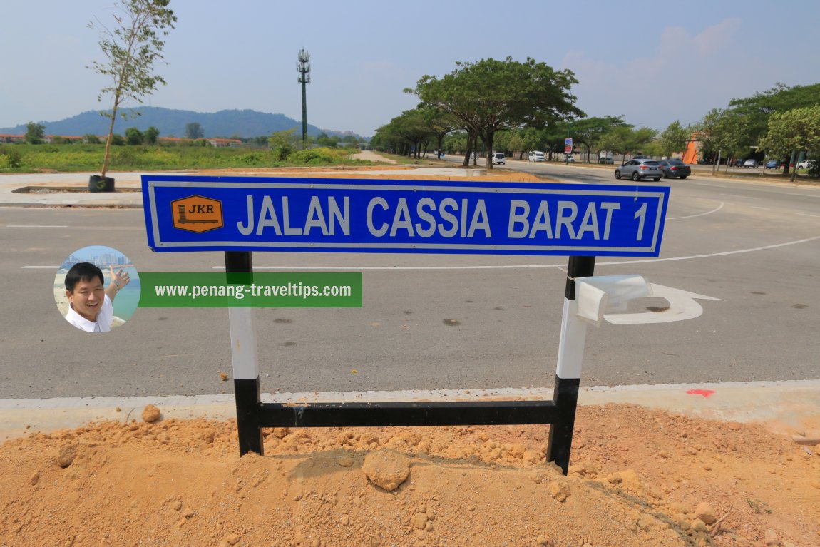 Jalan Cassia Barat 1 roadsign