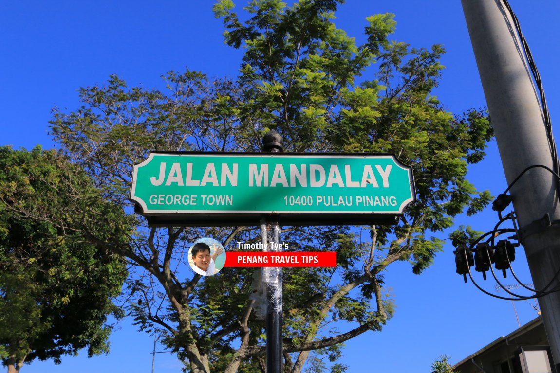 Jalan Mandalay roadsign