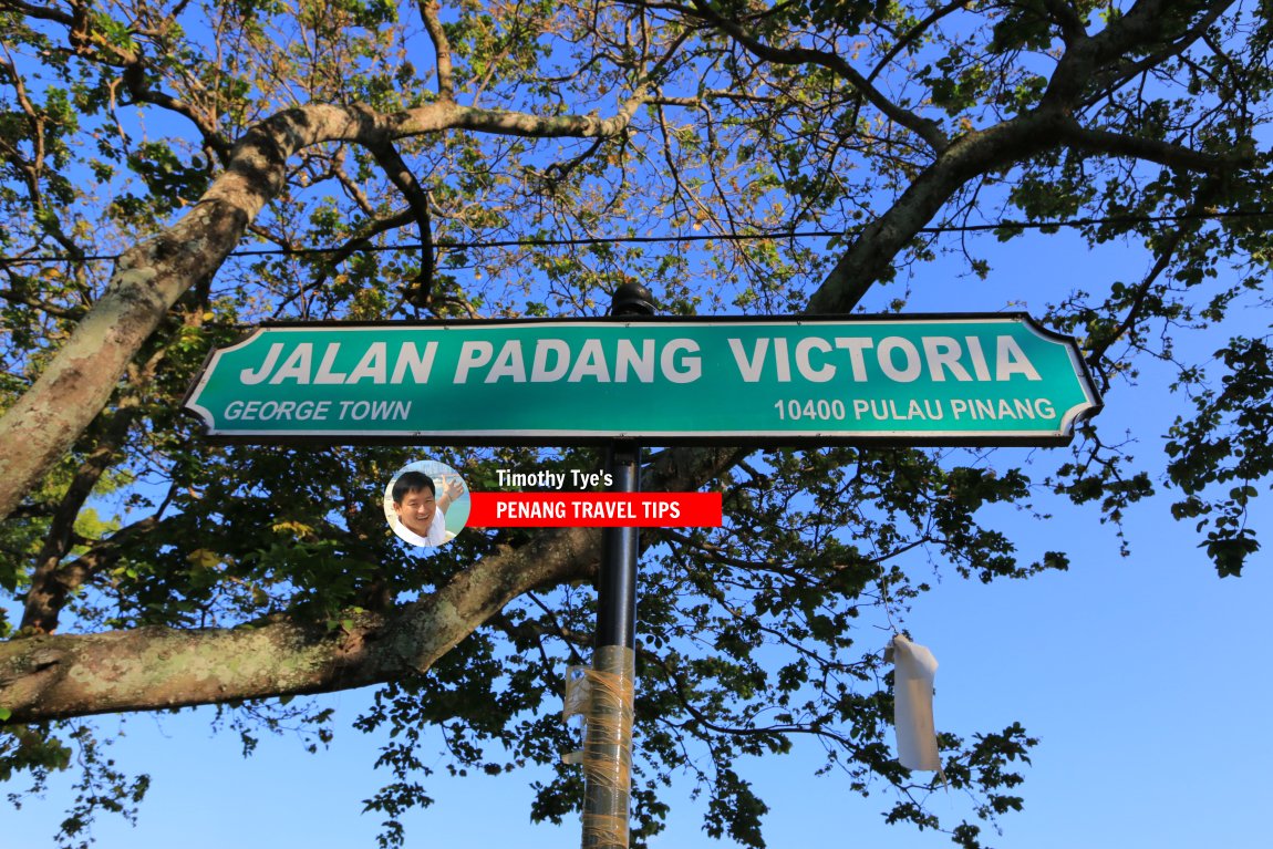 Jalan Padang Victoria roadsign