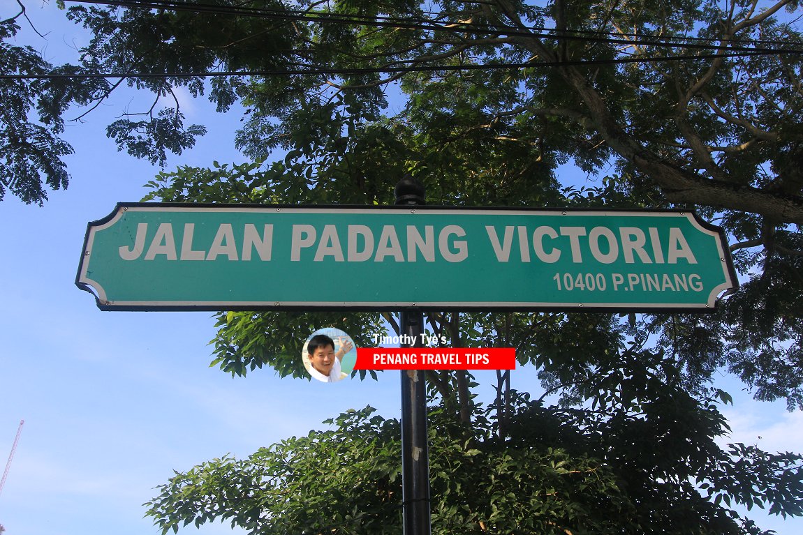 Jalan Padang Victoria roadsign