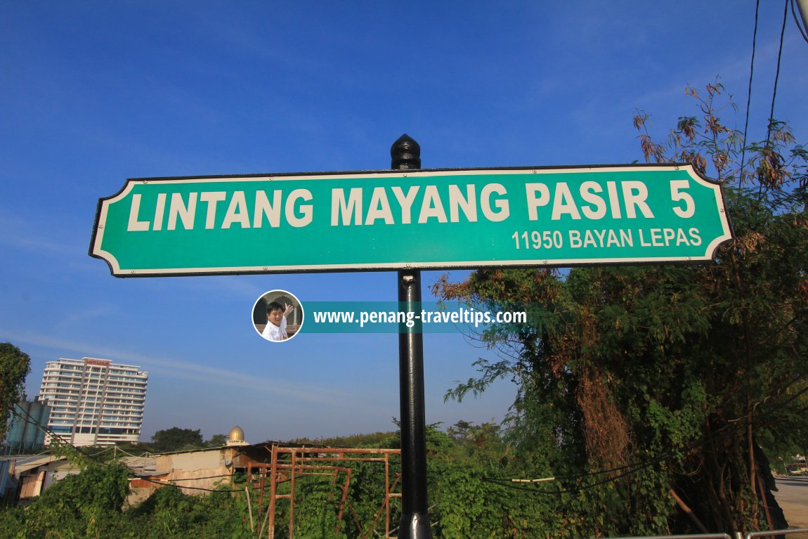 Lintang Mayang Pasir 5 roadsign