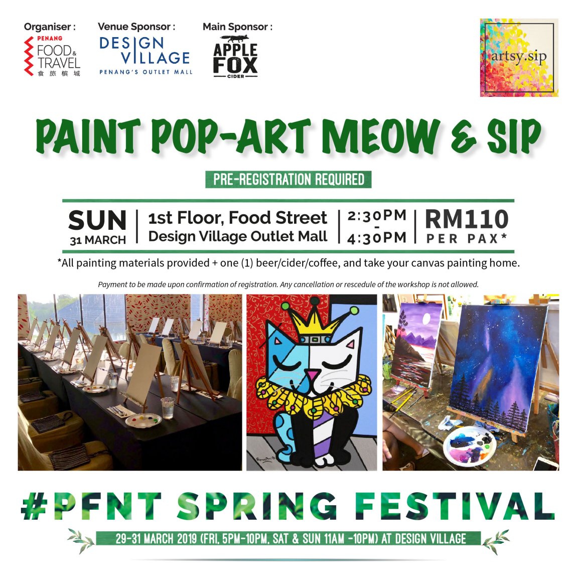 Paint Pop-Art Meow & Sip