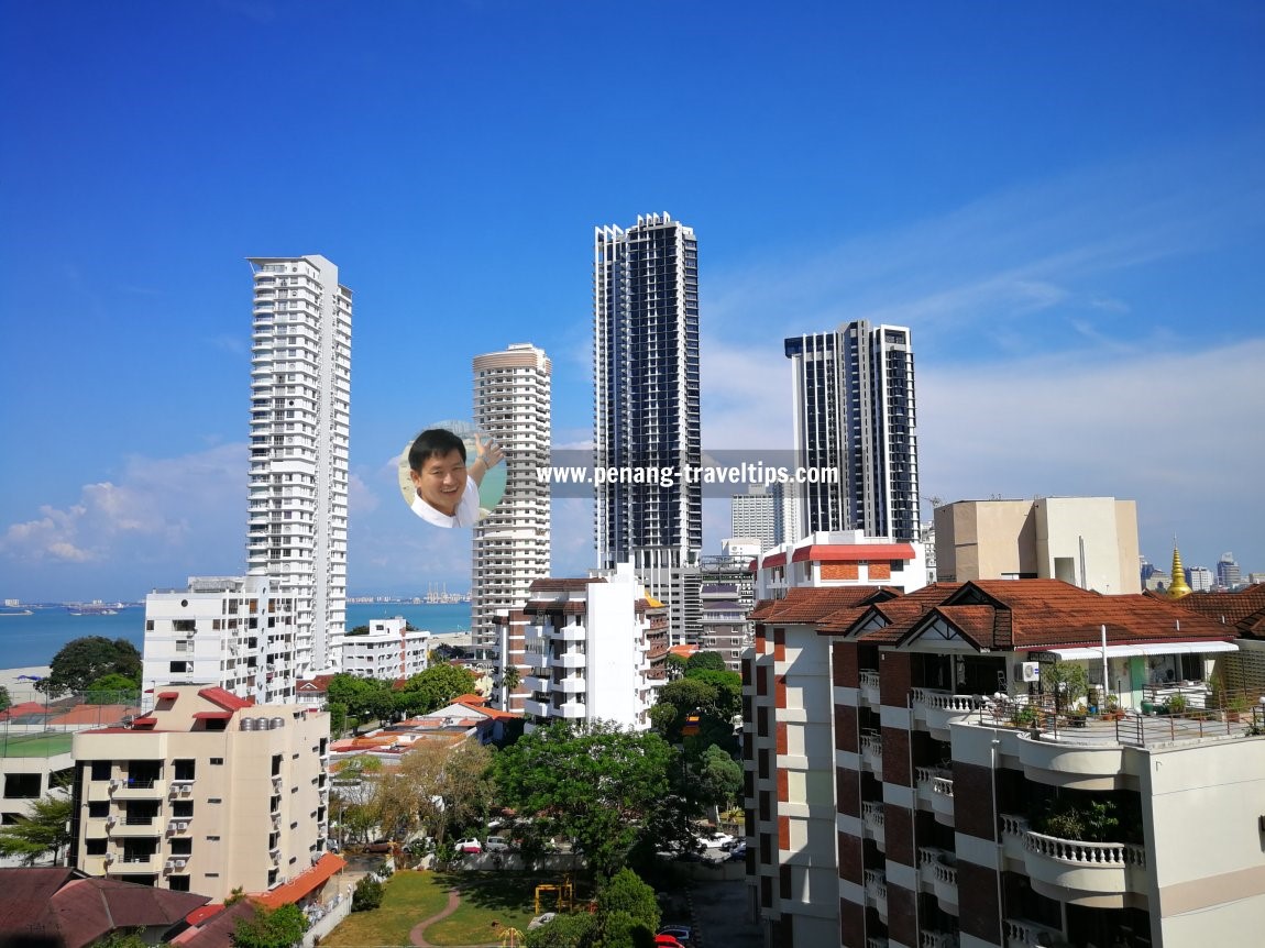 The luxury condominiums of Gurney Drive, as seen from Pulau Tikus