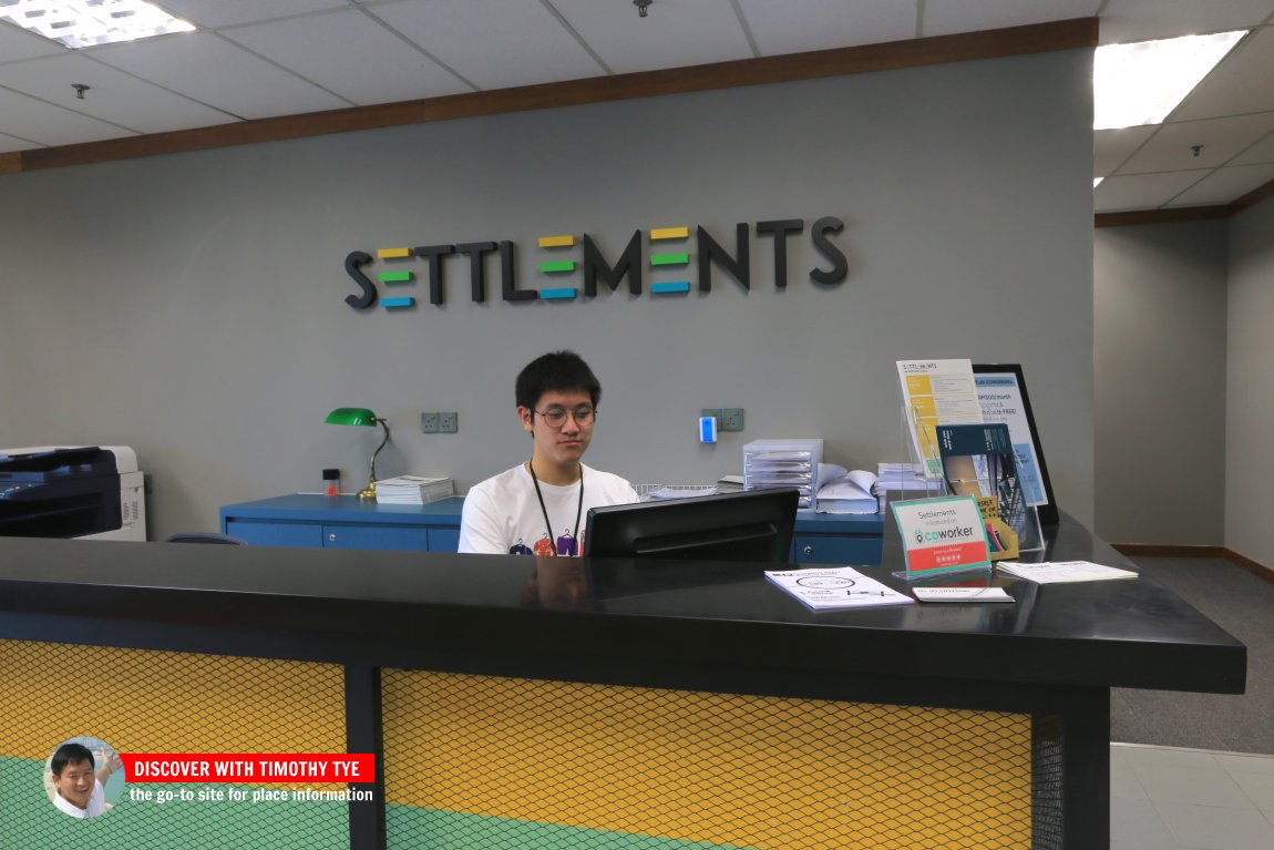 Reception Desk at Settlements