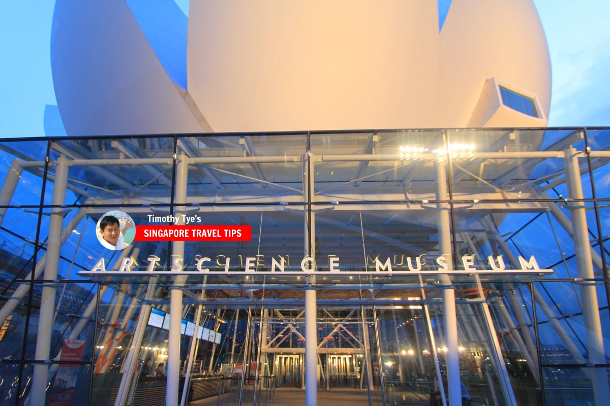 Front façade of ArtScience Museum, Singapore