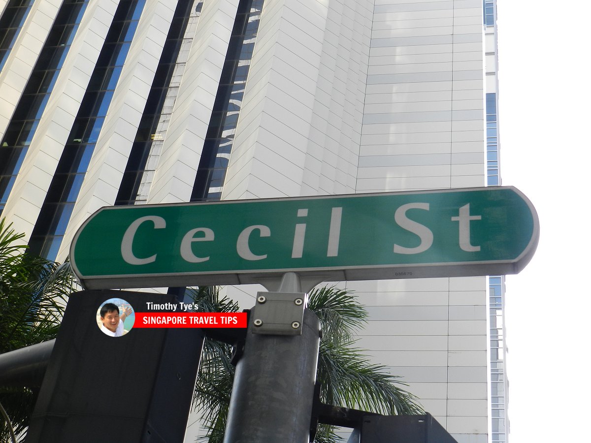 Cecil Street roadsign