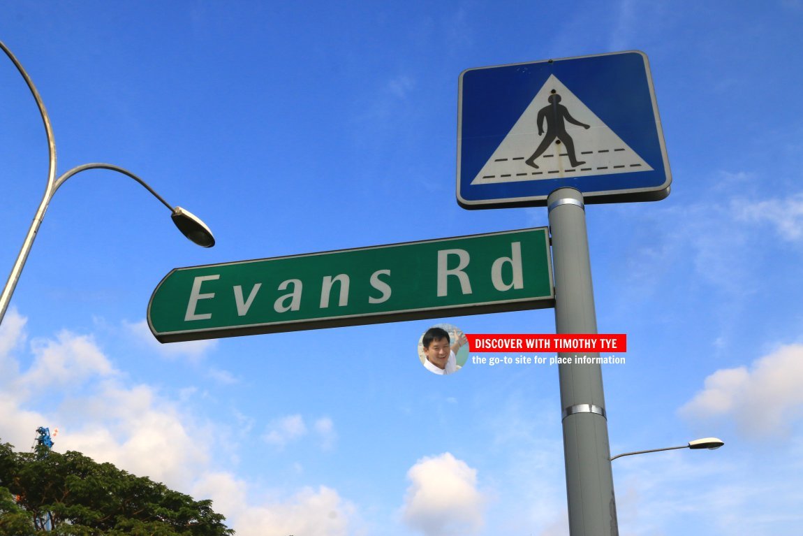 Evans Road roadsign
