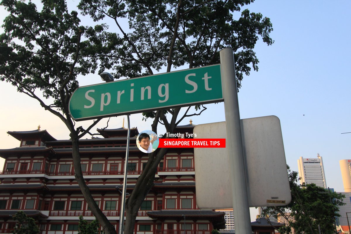 Spring Street roadsign