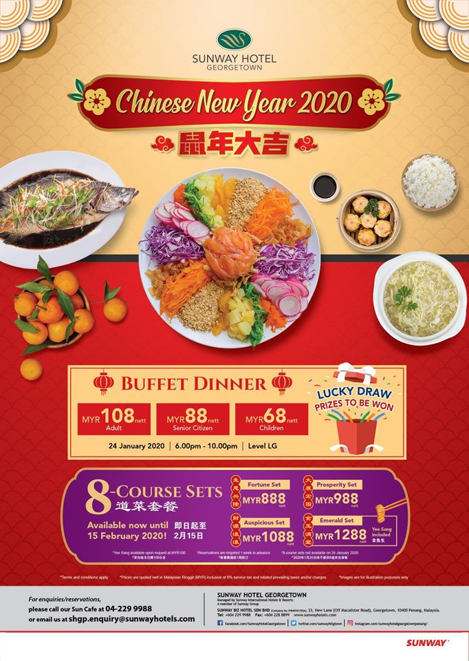 2020 Chinese New Year Food Preview at Sunway Hotel Georgetown Penang