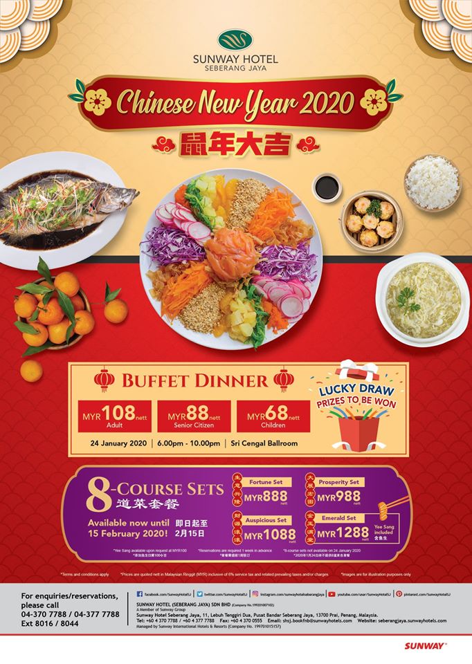 2020 Chinese New Year Food Preview at Sunway Hotel Georgetown Penang