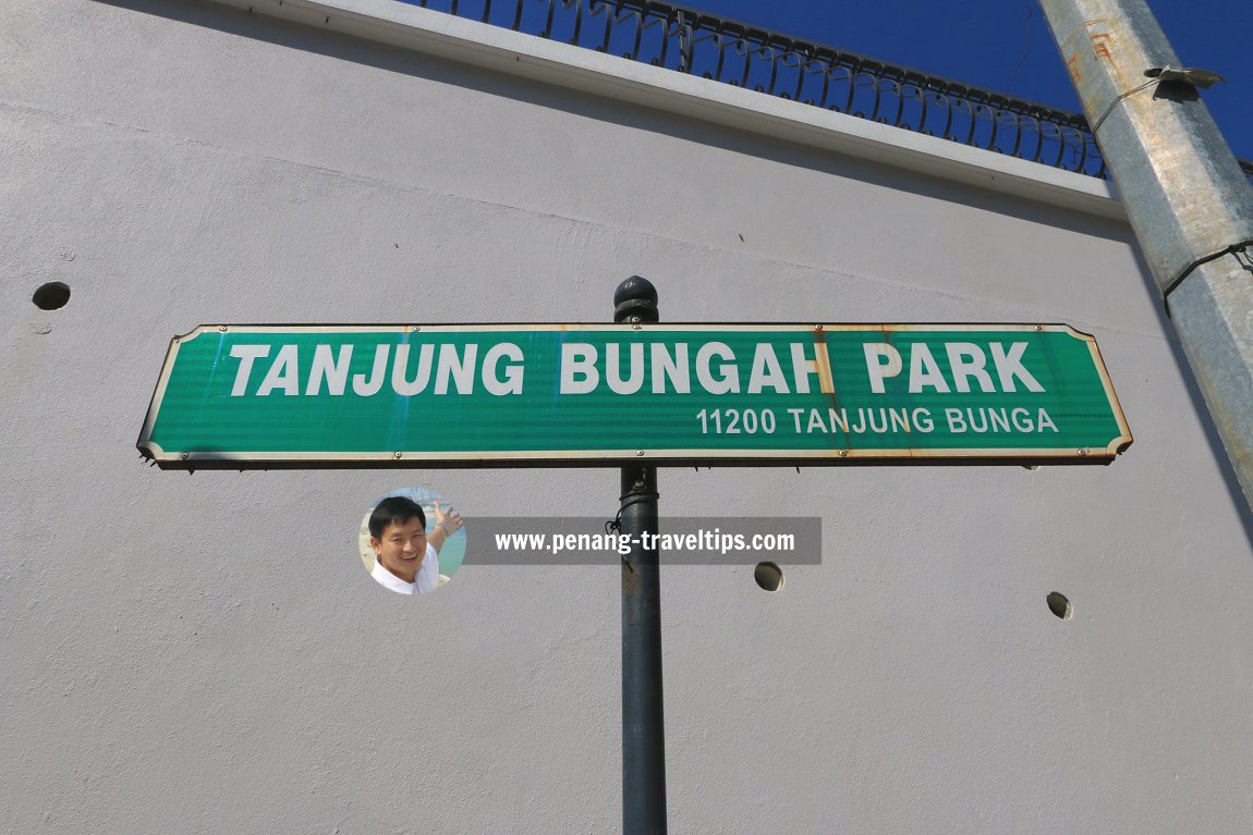 Tanjung Bungah Park roadsign