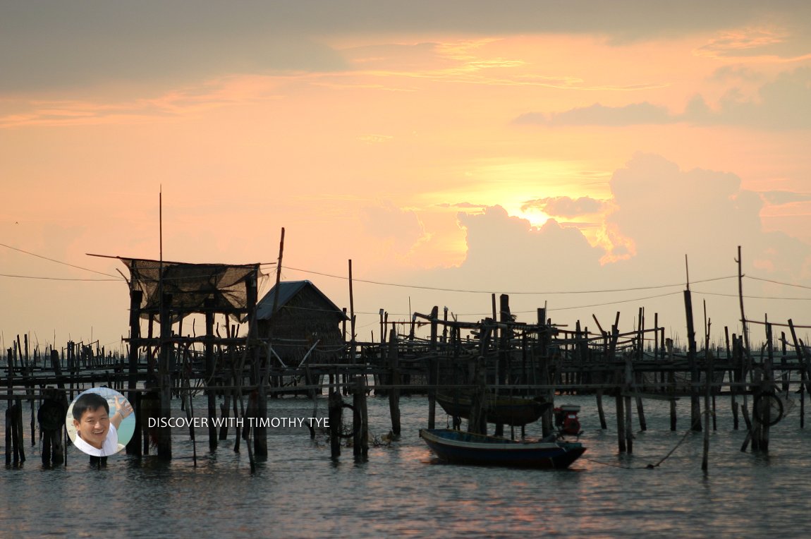 Fish traps in the Great Songkhla Lake