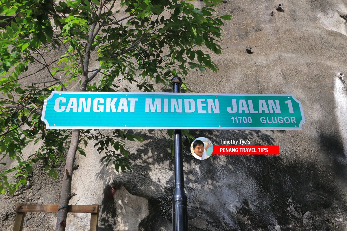 Cangkat Minden Jalan 1 roadsign