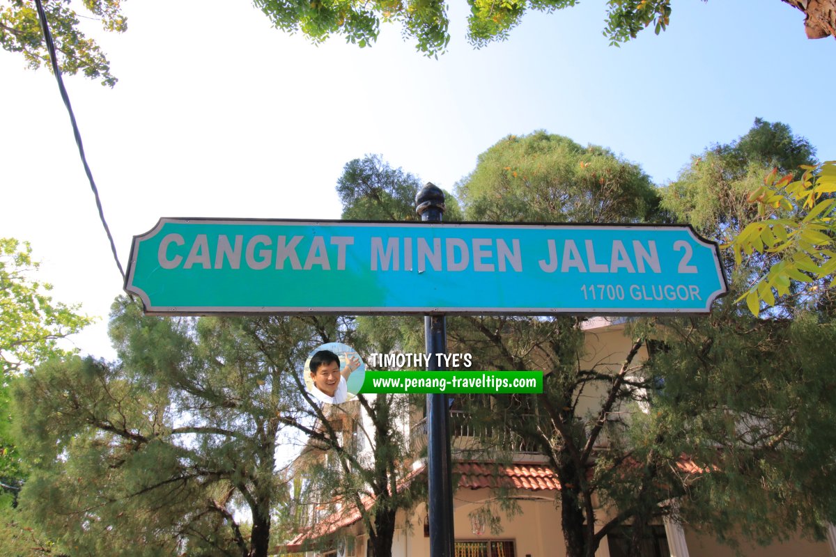 Cangkat Minden Jalan 2 roadsign