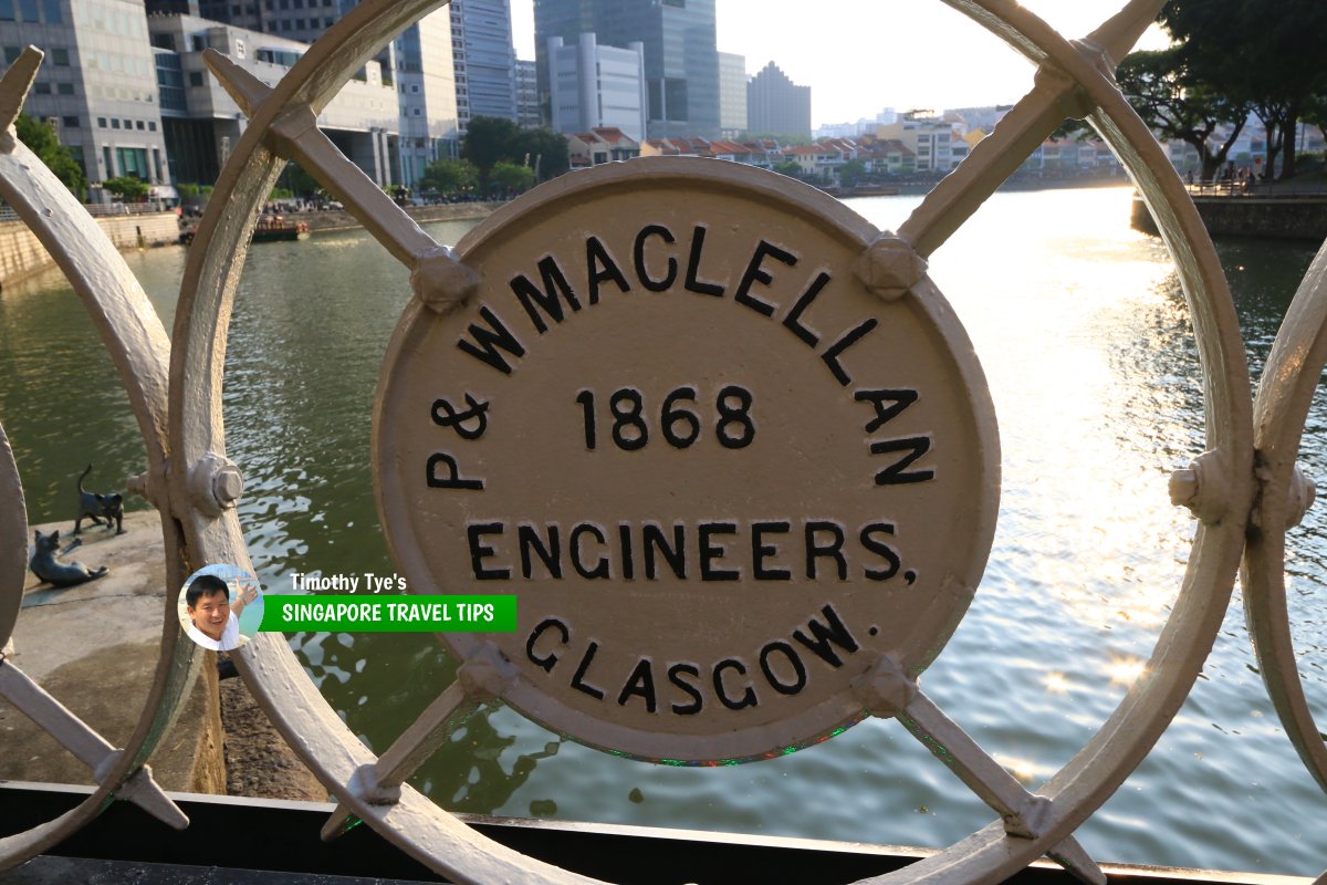 Plaque at Cavenagh Bridge