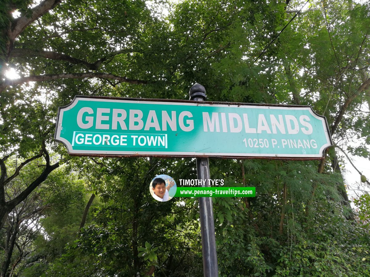 Gerbang Midlands roadsign