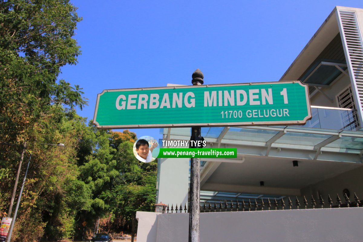 Gerbang Minden 1 roadsign