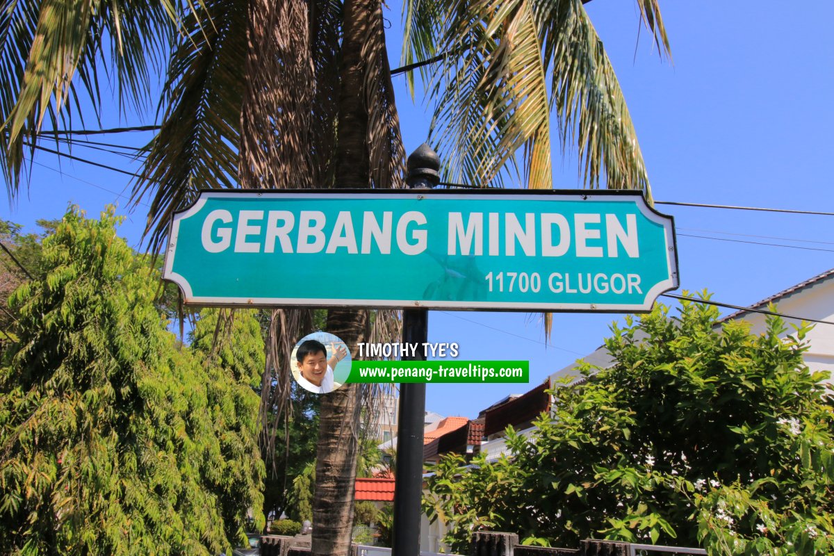 Gerbang Minden roadsign