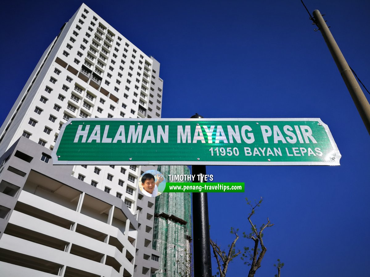 Halaman Mayang Pasir roadsign