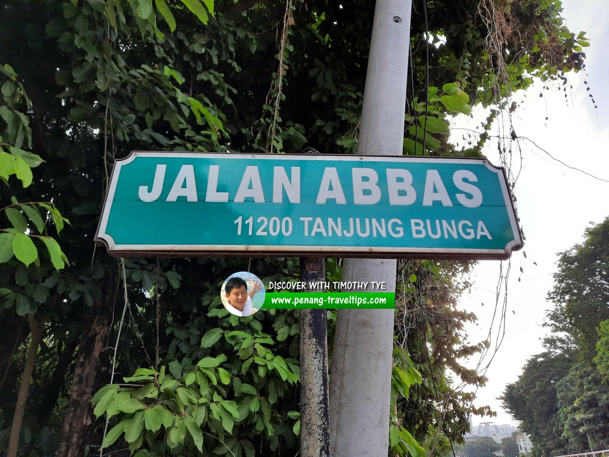 Jalan Abbas roadsign