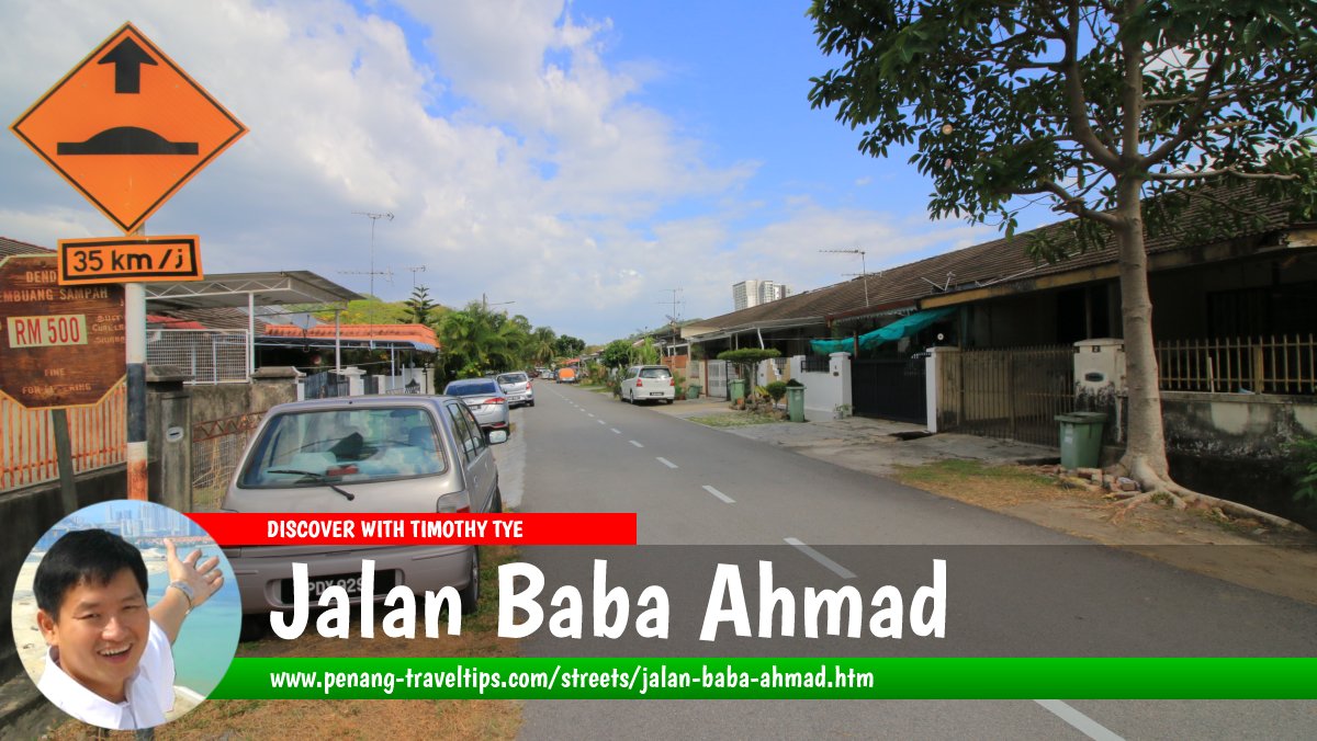 Jalan Baba Ahmad, Tanjung Bungah, Penang