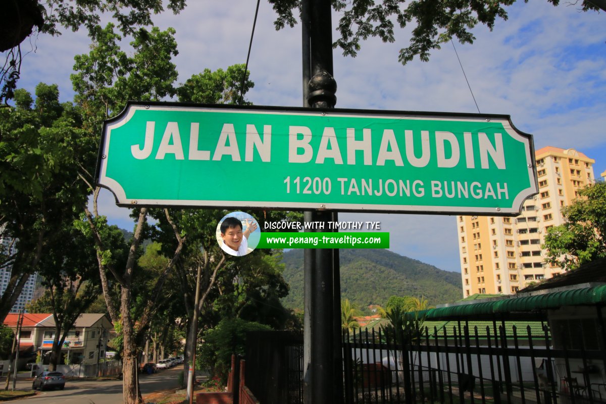 Jalan Bahaudin roadsign