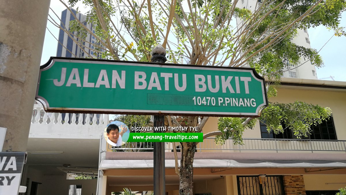 Jalan Batu Bukit roadsign