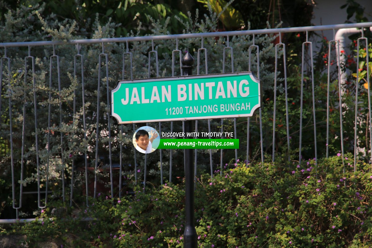 Jalan Bintang roadsign