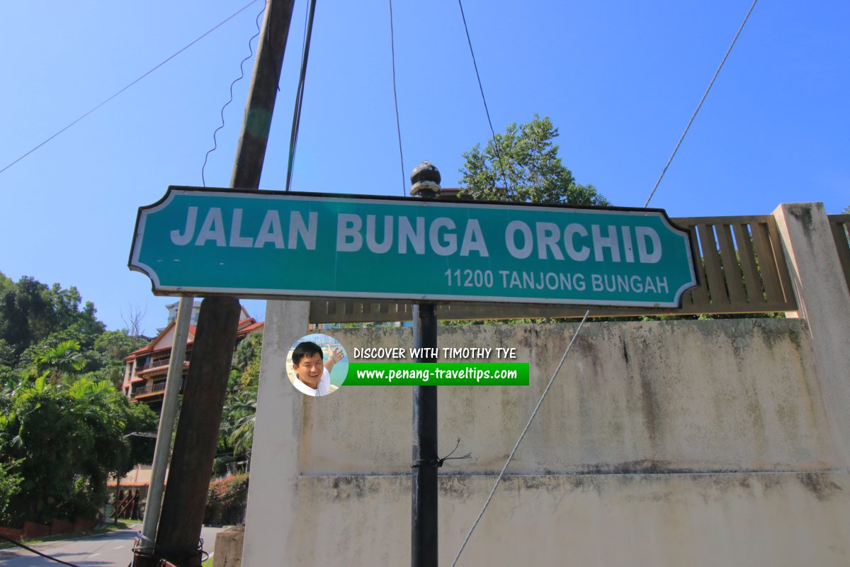 Jalan Bunga Orchid roadsign