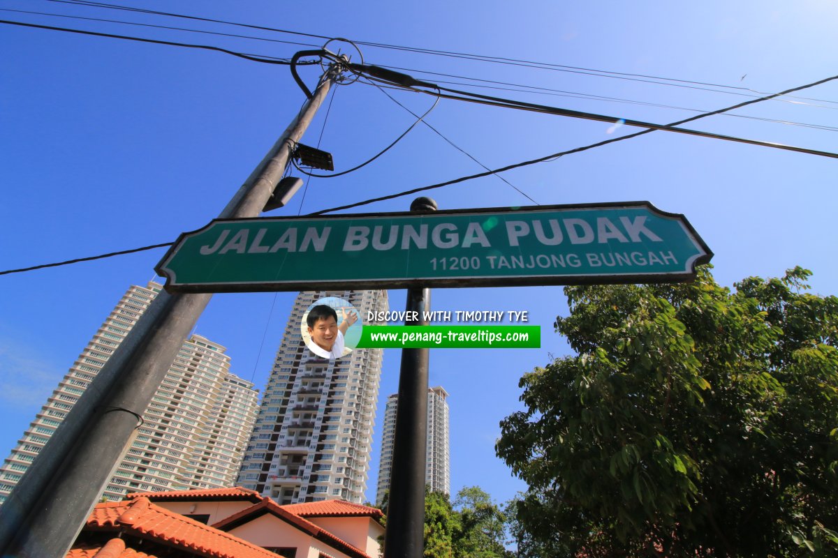 Jalan Bunga Pudak roadsign