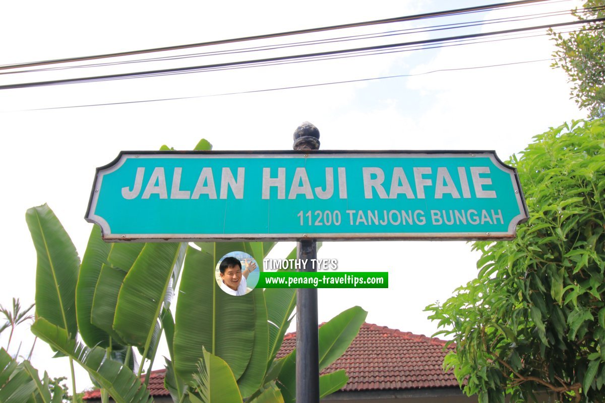Jalan Haji Rafaie roadsign